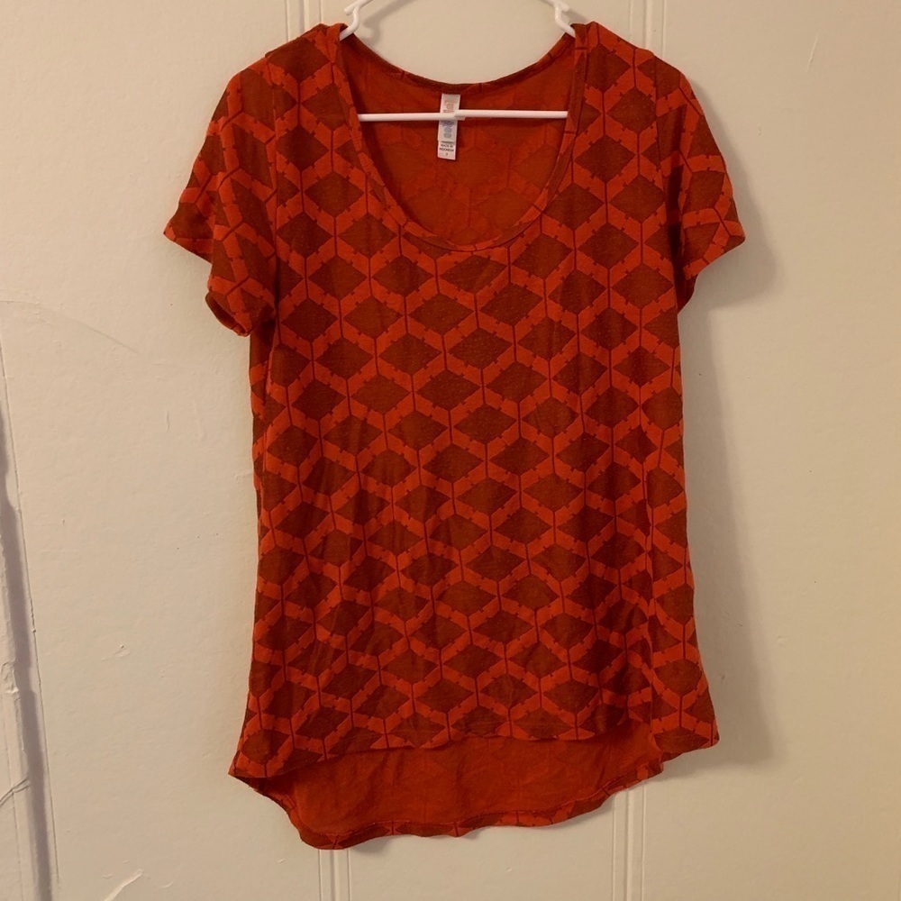 Lularoe Red Blouse Size Small Perfect Condition